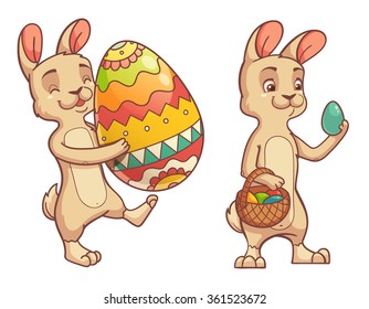 Cute Easter Bunny - Cartoon Character