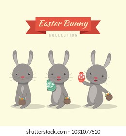 Cute Easter bunny collection