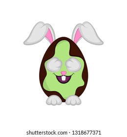 Cute easter bunny egg, Vector illustration design