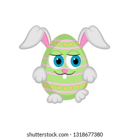 Cute easter bunny egg, Vector illustration design