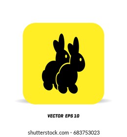 Cute Easter Bunny icon