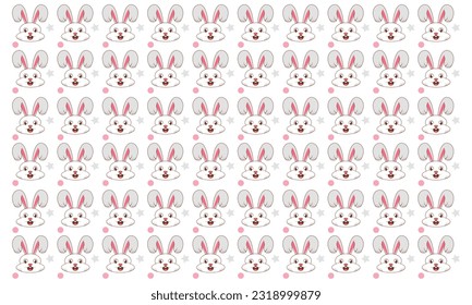 Cute Easter Bunny Patterns design template