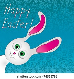 Cute Easter Bunny. Use to create fun Easter projects. Vector illustration