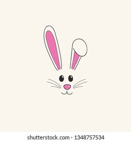 Cute Easter bunny. Vector