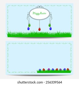 Cute easter card with place for greeting text