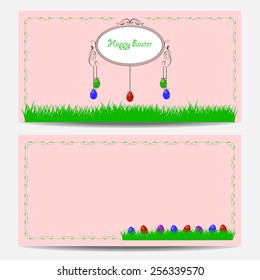 Cute easter card with place for greeting text