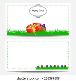 Cute easter card with place for greeting text