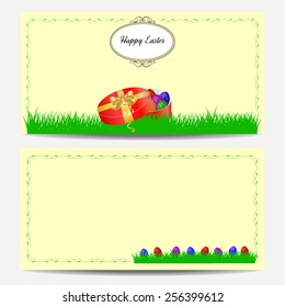 Cute easter card with place for greeting text