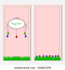 Cute easter card with place for greeting text