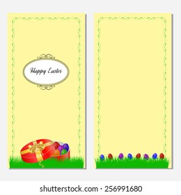 Cute easter card with place for greeting text