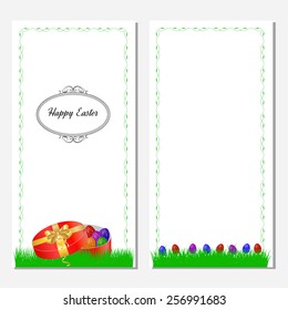 Cute easter card with place for greeting text