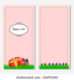 Cute easter card with place for greeting text