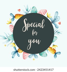 cute easter carrot template card design for background