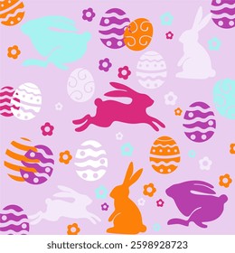 cute easter celebration background vector design