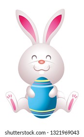 cute easter egg cartoon