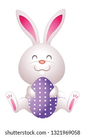 cute easter egg cartoon