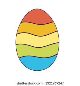 cute easter egg cartoon
