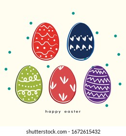 a cute easter egg vector for egg hunt