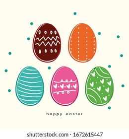 a cute easter egg vector for egg hunt