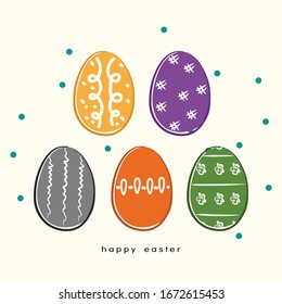 a cute easter egg vector for egg hunt