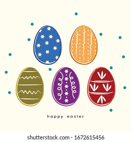 a cute easter egg vector for egg hunt