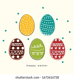 cute easter egg vector for egg hunt 