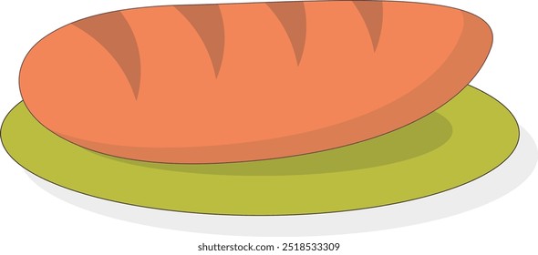 Cute Easter Element Isolated on White Background. For Decoration Greeting Card and Poster. Vector Cartoon Illustration