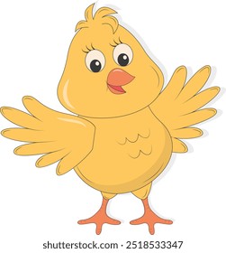 Cute Easter Element Isolated on White Background. For Decoration Greeting Card and Poster. Vector Cartoon Illustration