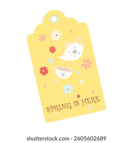 Cute Easter Gift Tags with Bunny, Chick, Eggs, and elements