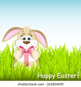 Cute easter rabbit