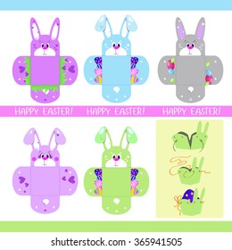 cute easter rabbit box for egg