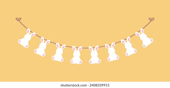 Cute Easter rabbit clipart