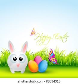 cute easter rabbit vector design