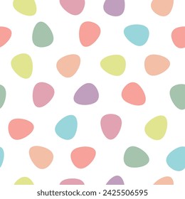 Cute Easter seamless pattern in pastel colors. Design for packaging, wallpaper, background, fabric. Vector.