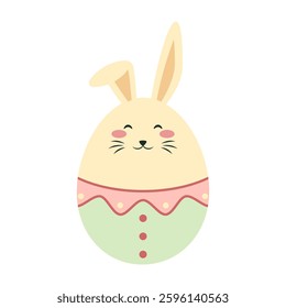 Cute Easter-themed eggs with bunny and chick designs