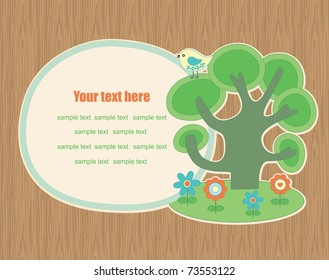 cute ecology banner. vector illustration