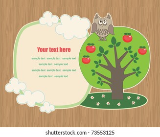 cute ecology banner. vector illustration