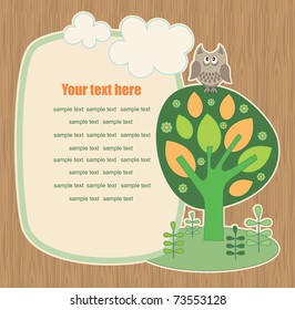 cute ecology banner. vector illustration