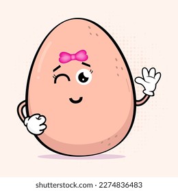 Cute Egg Character - Adorable Egg Mascot Design, This adorable egg mascot will add a touch of fun and personality to any project, from branding and marketing to merchandise and promotional materials.