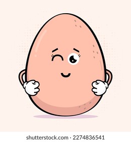 Cute Egg Character - Adorable Egg Mascot Design, This adorable egg mascot will add a touch of fun and personality to any project, from branding and marketing to merchandise and promotional materials.