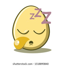 Cute Egg Character in emoticon