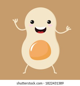 Cute egg character illustration. good to use for sticker and promotional and etc