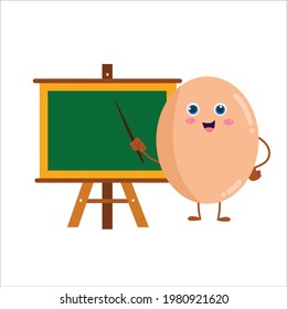 cute egg character vector template design illustration
