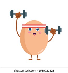 cute egg character vector template design illustration