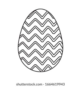 süße Osteroaster mit gemetrischen Linien, Vektorillustration-Illustration-Design