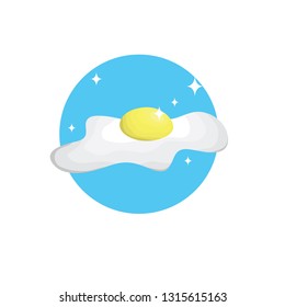 cute egg icon with colour