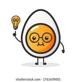 Cute egg illustration vector design.