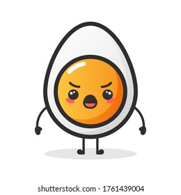 Cute-Ei-Illustration, Vektordesign.