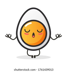 Cute egg illustration vector design.