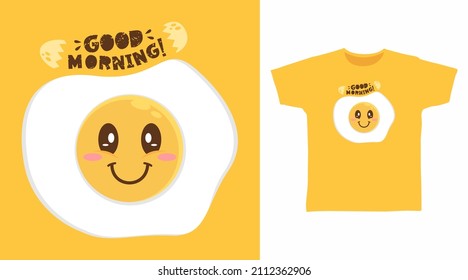 Cute egg tee designs concept